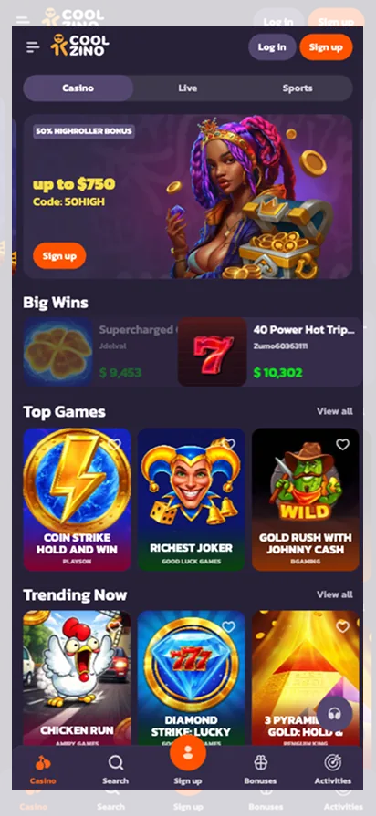 Coolzino Casino App: Mobile Play on Any Device visual