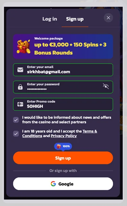 Coolzino Casino Registration: Create an Account in Minutes visual