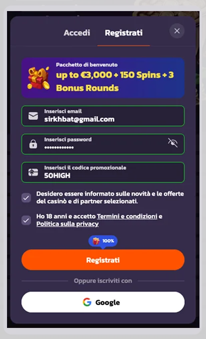Registrazione su Coolzino Casino in Italia: come creare un account in pochi minuti visual